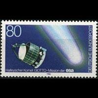 GERMANY 1986 - Scott# 1456 Halley Comet Set of 1 NH