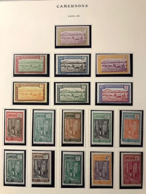 Cameroun 14ea Album Pages - Stamps in mounts - See Scans