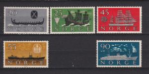 Norway  382-86 Mint OG 1960 Shipping Industry