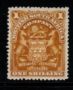 RHODESIA SG84 1898 1/= BISTRE MTD MINT