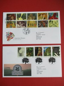 1995 GB First Day Covers Complete Run Philatelic Bureau Edinburgh Used Typed