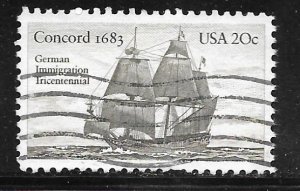 USA 2040: 20c Concord, single, used, VF
