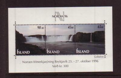 Iceland Sc 830 1996 NORDIA '96  stamp sheet mint NH