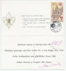 Card / Postmark Czechoslovakia 1968 50 Years of Scouting