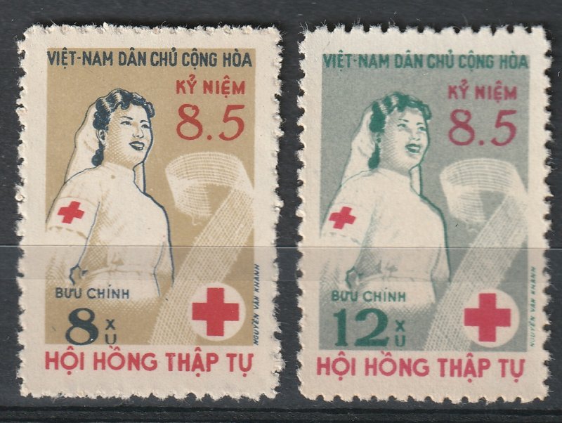 North Viet Nam - 1960 - Sc 124 - 125 - Vietnam Red Cross - MNH #2