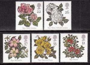 Great Britain 1382-1386 Flowers MNH VF