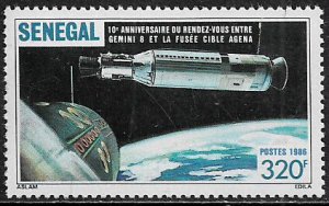 Senegal #719 MNH Stamp - Space - Agena-Gemini 8 Link-up