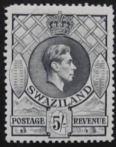 Swaziland 1938 GVI Five Shillings p13½ x 13 SG 37 mint