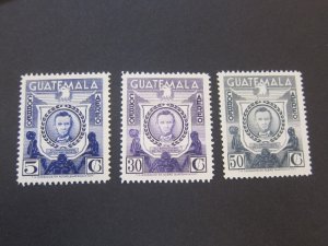 Guatemala 1960 Sc C248-50 set MNH