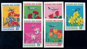 [64895] Gabon 1971 Flora Flowers Blumen Airmail Imperf.  MNH