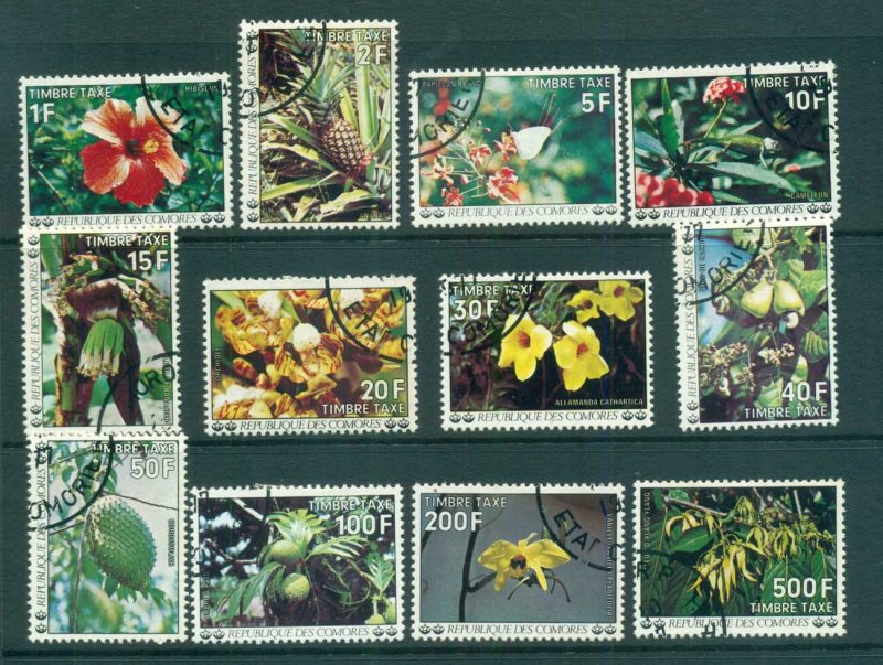 Comoro Is 1977 Flowers Postage Dues FU lot73351