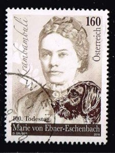 Austria 2016,Sc.#2600 used 100th Death Anniversary of Marie von Ebner-Eschenbach