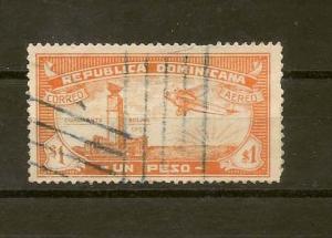 DOMINICAN REPUBLIC STAMP-VFU BAT. SUNDIAL E. AP2 ,1931-33#A9