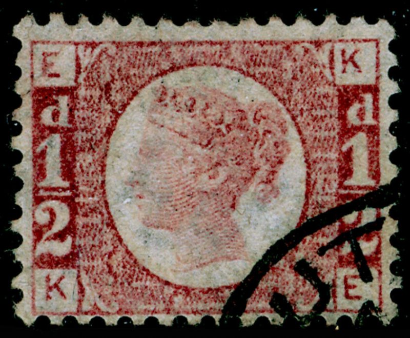 SG48, ½d rose-red plate 13, VERY FINE USED, CDS. Cat £30. KE