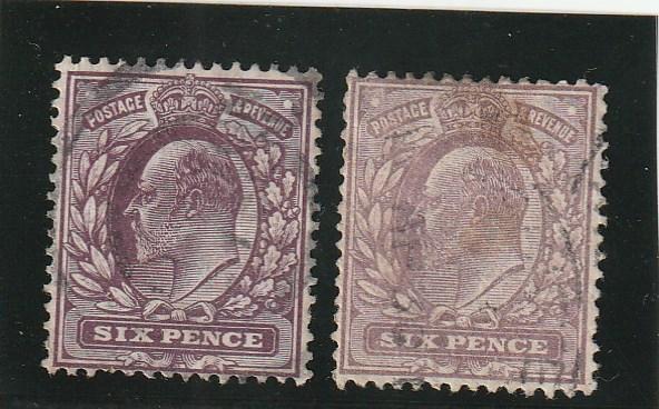 Great Britain  Scott#  135, 135c  Used