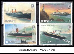 JERSEY - 1989 SHIPS AND BOATS - 4V - MINT NH