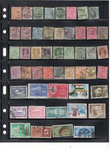 INDIA COLLECTION ON STOCK SHEET MINT/USED