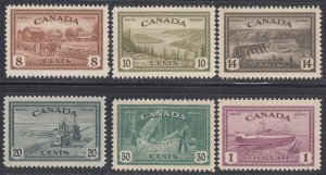 Canada #268-273 Mint Set