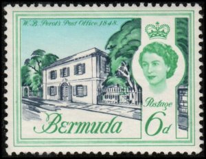 Bermuda 180 - Mint-NH - 6p Perot Post Office, 1848 (Gum scuffs)(1962) (cv $0.35)