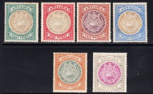 Antigua #21-25, 36 Mint some toning