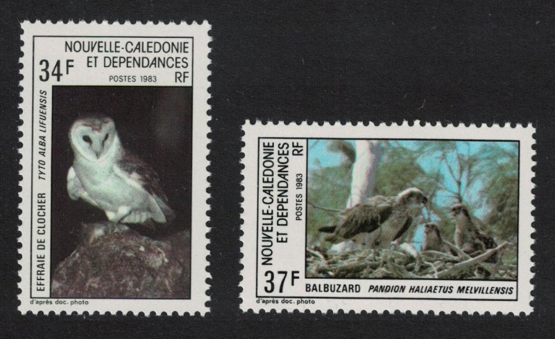 New Caledonia Barn Owl Osprey Birds of Prey 2v 1983 MNH SG#718-719