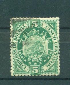 Bolivia sc# 42 (2) used cat value $1.25