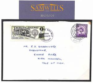 MS1059  1959 GB WALES Towyn Talyllyn Railway ISLE OF MAN Cover 