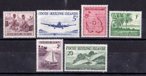 Cocos Islands      1 - 6         MNH OG