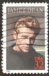 US Scott # 3082; 32c used James Dean from 1996; VF/XF centering