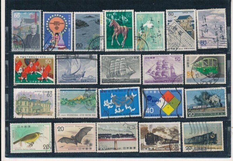 D387196 Japan Nice selection of VFU Used stamps