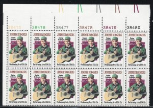 ALLY'S STAMPS US Plate Block Scott #1755 13c Jimmie Rodgers [12] MNH [A-UL]