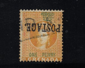 Grenada #16a (SG #27a) Used Fine Inverted Overprint