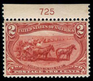 MOMEN: US STAMPS #286 MINT OG NH SUPERB PSE CERT