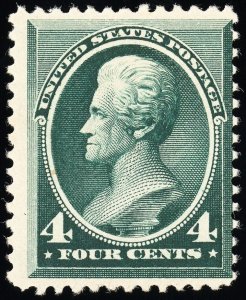 US Stamps # 211 MNH Fresh Deep Color Scott Value $800.00