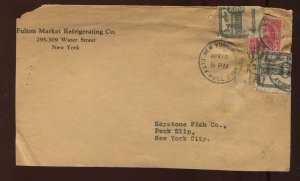 OX21 Post Office Seals on 1934 NYC Local Usage Mailer L1526w