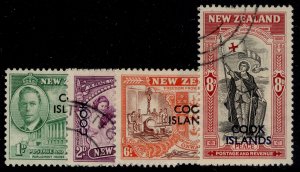 COOK ISLANDS GVI SG146-149, 1946 peace set, FINE USED.