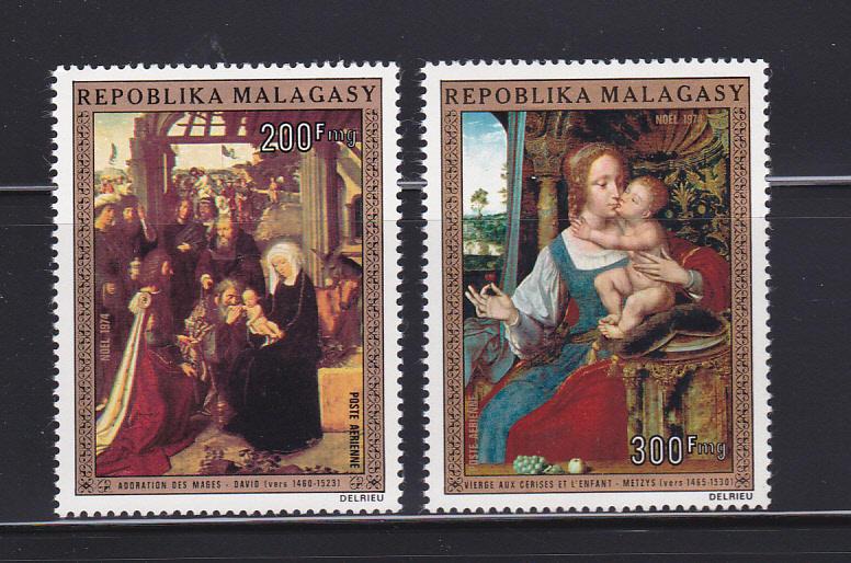 Malagasy Republic C134-C135 Set MNH Christmas