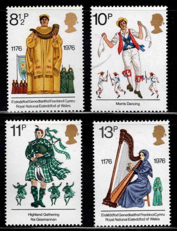 Great Britain Scott 790-793 MNH** 1976 cultural traditions set