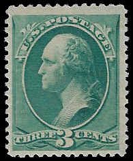 U.S. #207 Unused OG LH; 3c Washington (1881)