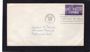 1076 Philatelic Expo, FDC no cachet addressed