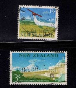 New Zealand Scott 360-361 Used 1963-4 redrawn stamps