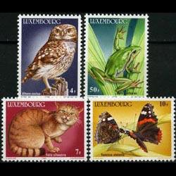 LUXEMBOURG 1985 - Scott# 732-5 Wildlife Set of 4 NH