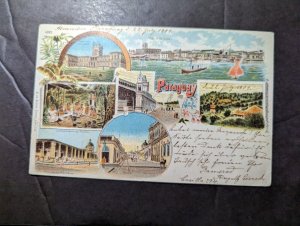 1918 Paraguay Postcard Cover Asuncion to Vienna Austria