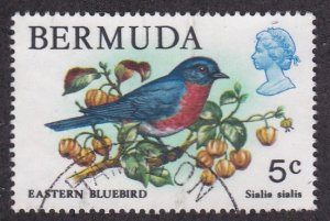 Bermuda # 365, Eastern Bluebird, Used, 1/3 Cat.