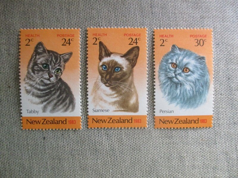 New Zealand, Scott# B115-B117, MNH