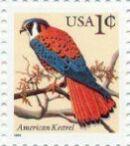 US Stamp #2477 MNH American Kestrel Shiny Gum Single