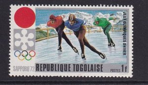 Togo   #789  MNH 1971 winter Olympic games Sapporo 1fr