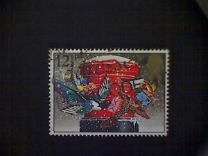 Great Britain, Scott #1035, used(o), 1983, Christmas, Birds and Letterbox, 12½p