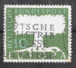 Germany #771 10pf SUPERB LOGO United Europe (1957) Stamp used F-VF