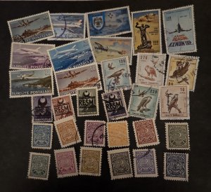 TURKEY Air Post Airmail Official Used Stamp Lot T20314
